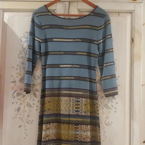 NWOT Peruvian Connection Pima Cotton long sleeve Maxi Dress xsp - Picture 6 of 10